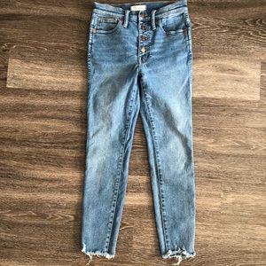 Madewell high rise skinny jeans size 27
